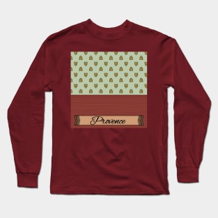 Provence traditionnal colors and pattern Long Sleeve T-Shirt